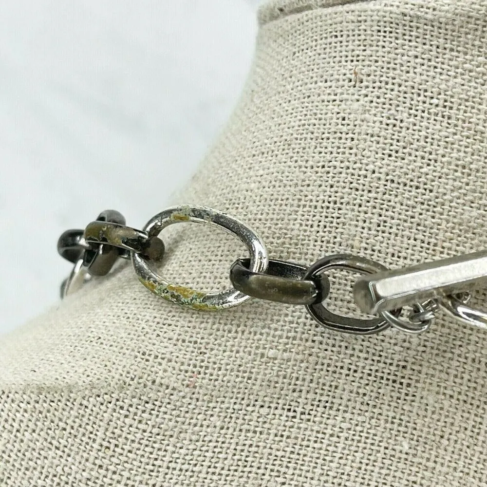 Liz Claiborne Open Oval Long Chain Link Necklace - Image 5