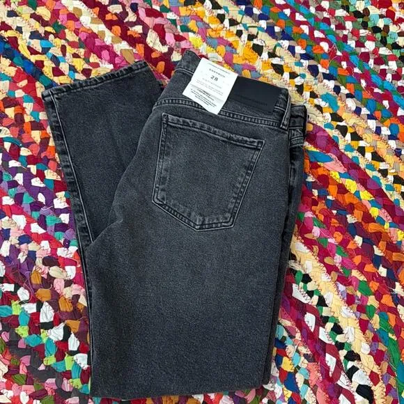 NWT Citizens Of Humanity Washed Black Emerson Slim Fit Boyfriend Denim Jeans - Image 2
