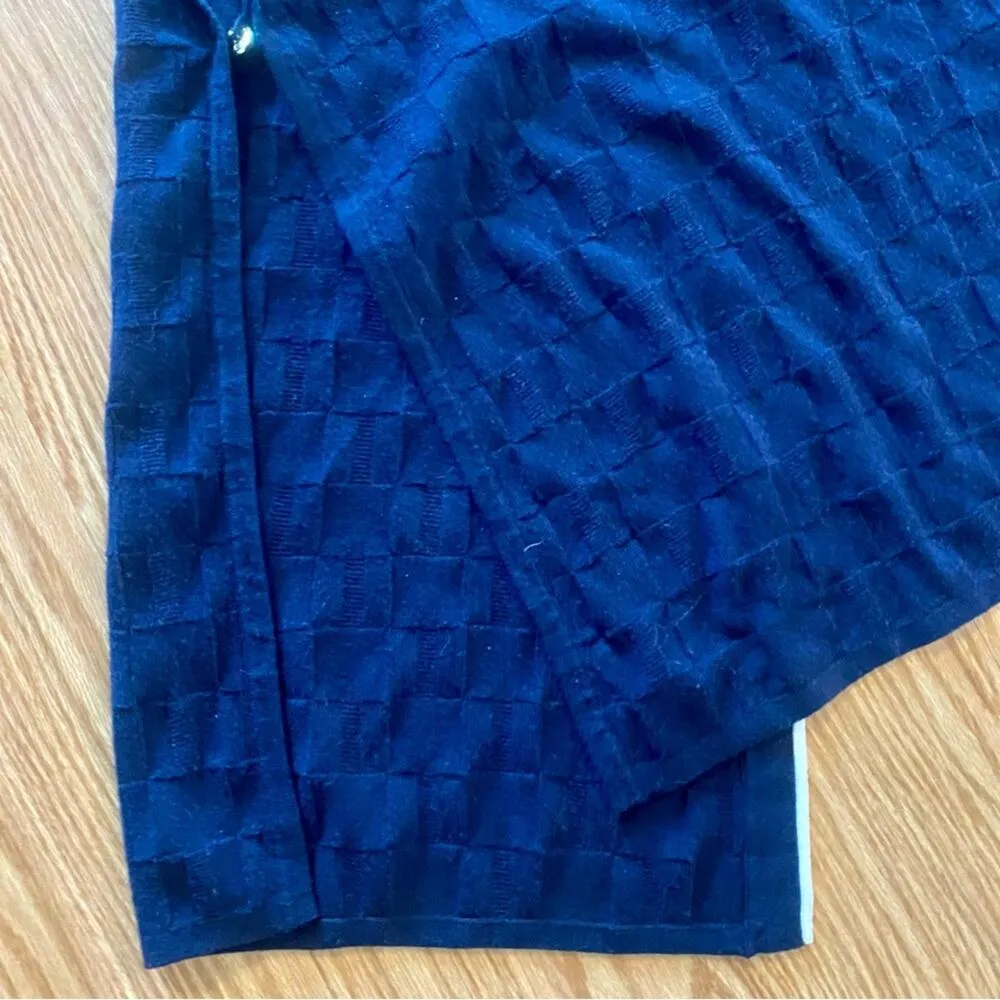 Draper James Blue Wool Cashmere Sweater Cardigan Womens Medium/Large - Image 8