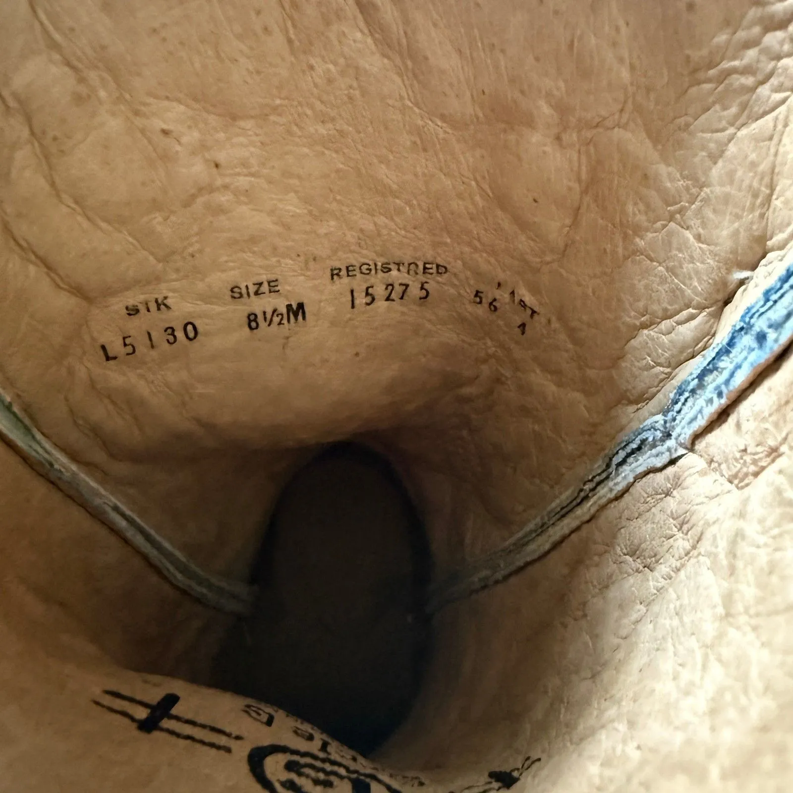 Circle G Marietta Brown Distressed Leather Embroidered Cowboy Snip Boot Sz 8.5 M - Image 7