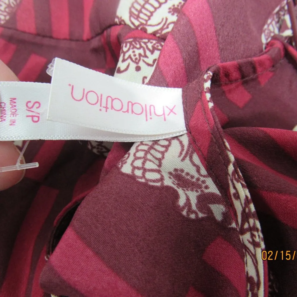 Xhilaration Red Skull Dress Midi Checkered Stargirl Emo Rock Dress Small - Image 6