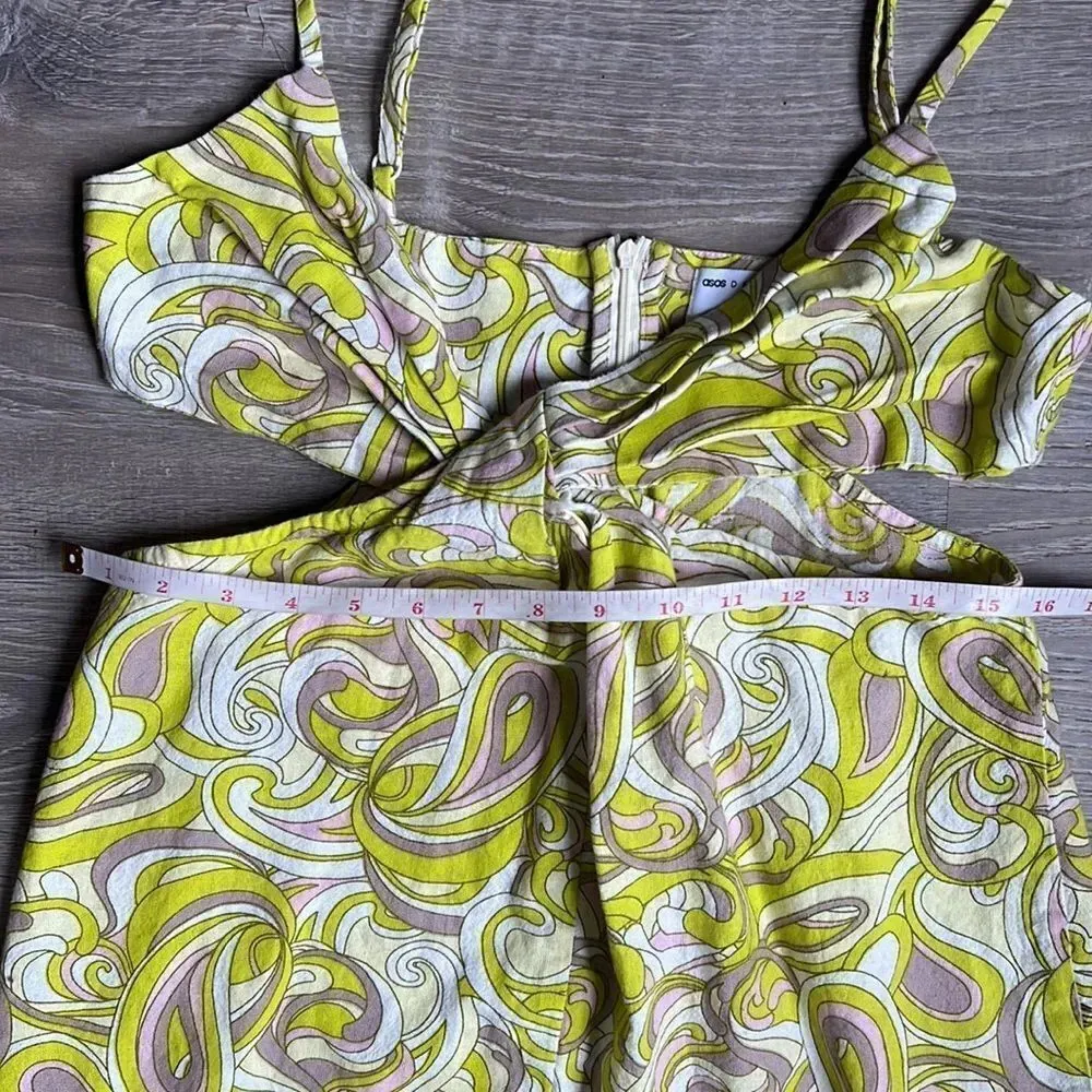 ASOS '60s Swirl Cutout Mini Sundress - Image 8