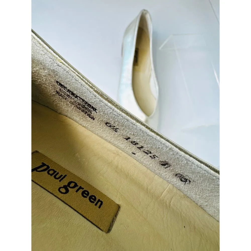 Paul Green beige Gold Ballerina Classic pointed toe Ballet flats UK6.5 / US  9 - Image 5