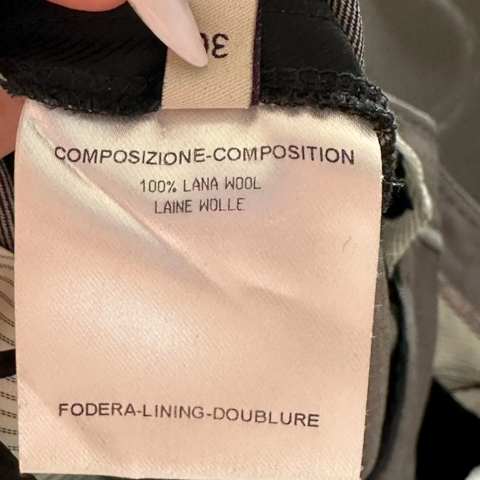 Stella McCartney  Gray Wool Trousers Size 36 - Image 6