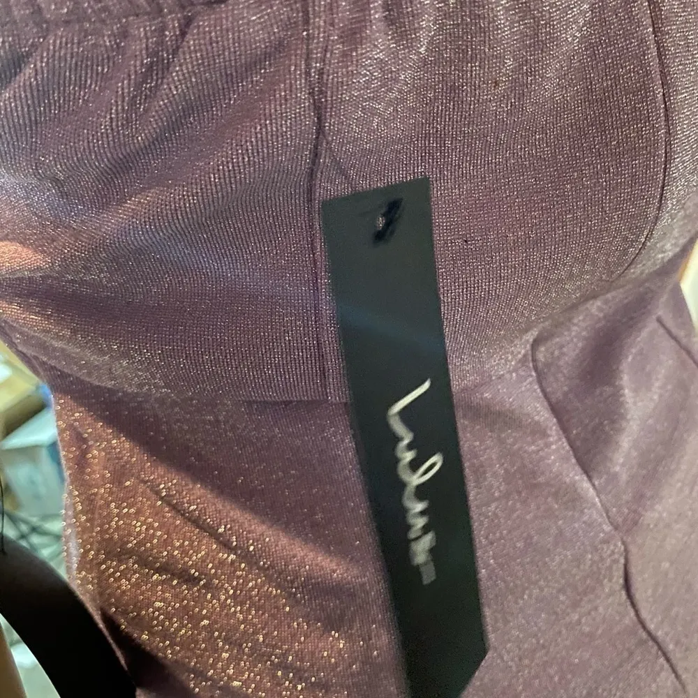 Lulu’s Fantastic Figure Shiny Lilac Tie-Back Bodycon Mini Dress XL - Image 3