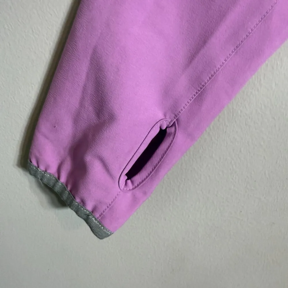 PING Full Zip Lightweight Windbreaker Jacket Womens Medium Purple Thumbhole Golf - Image 9