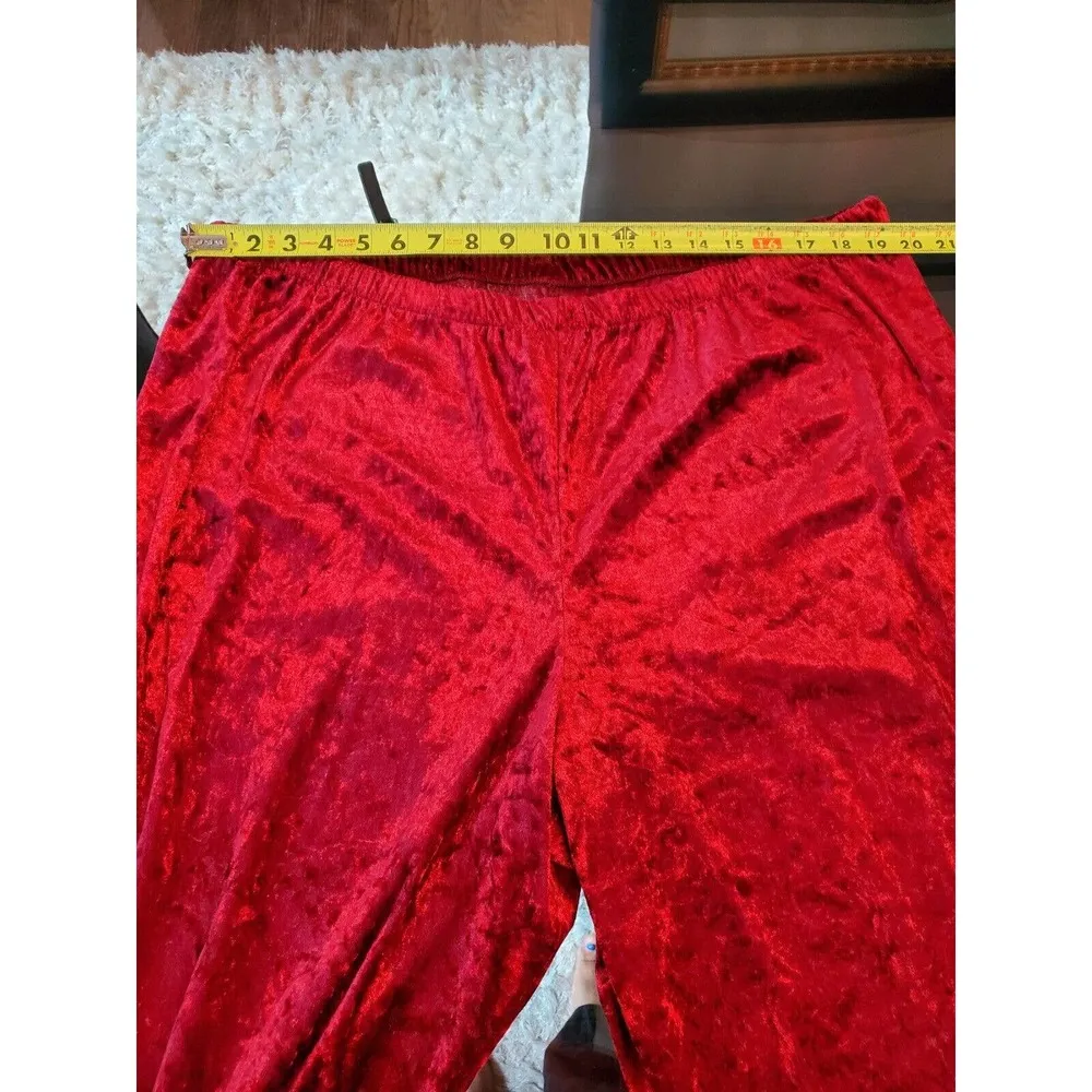 Vintage Anthony Richards Red Polyester Jacket & Trouser 2 Pc's Sleepwear 2X - Image 10