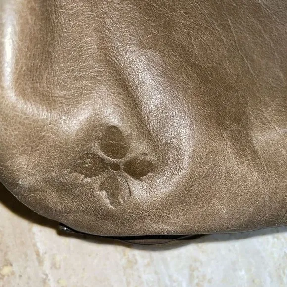 Patricia Nash Bohemian Style‎ Italian Leather Bucket  Handbag Brown - Image 7