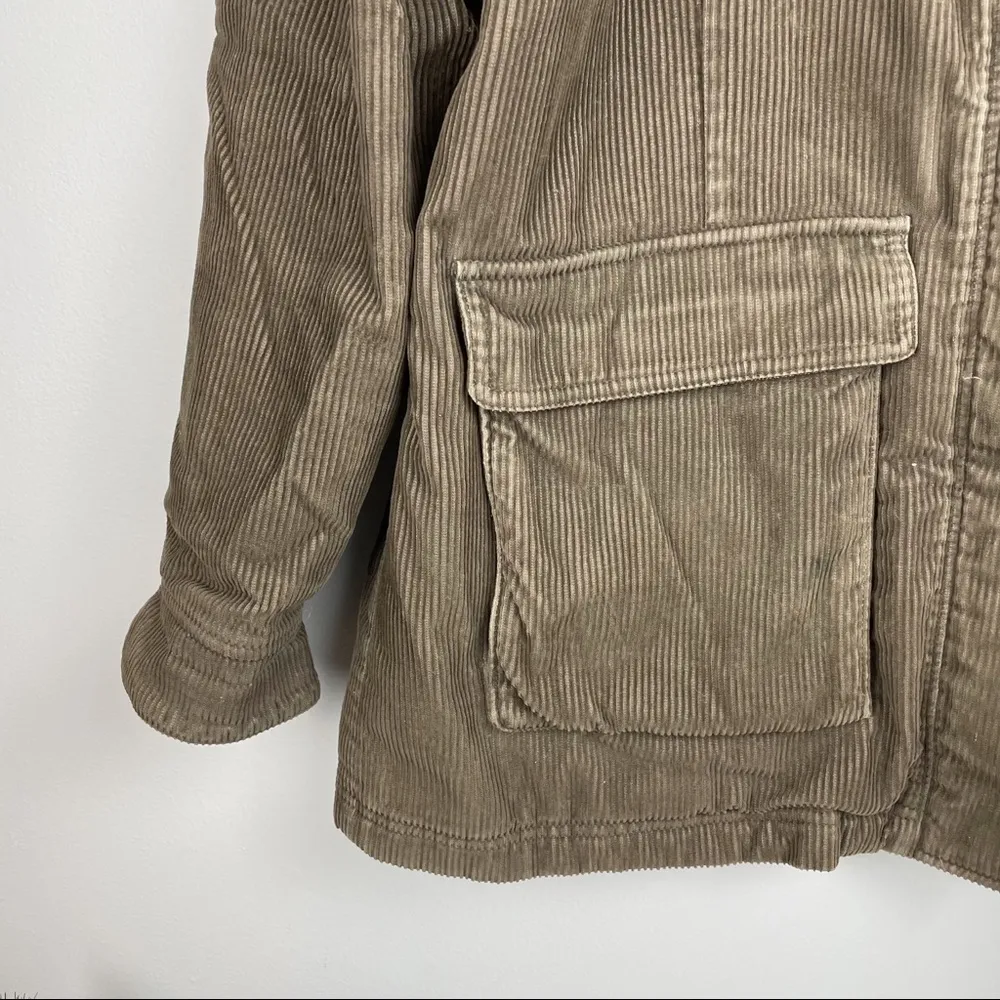 Woolrich Corduroy Faux Fur Collar Jacket Coat - Image 7