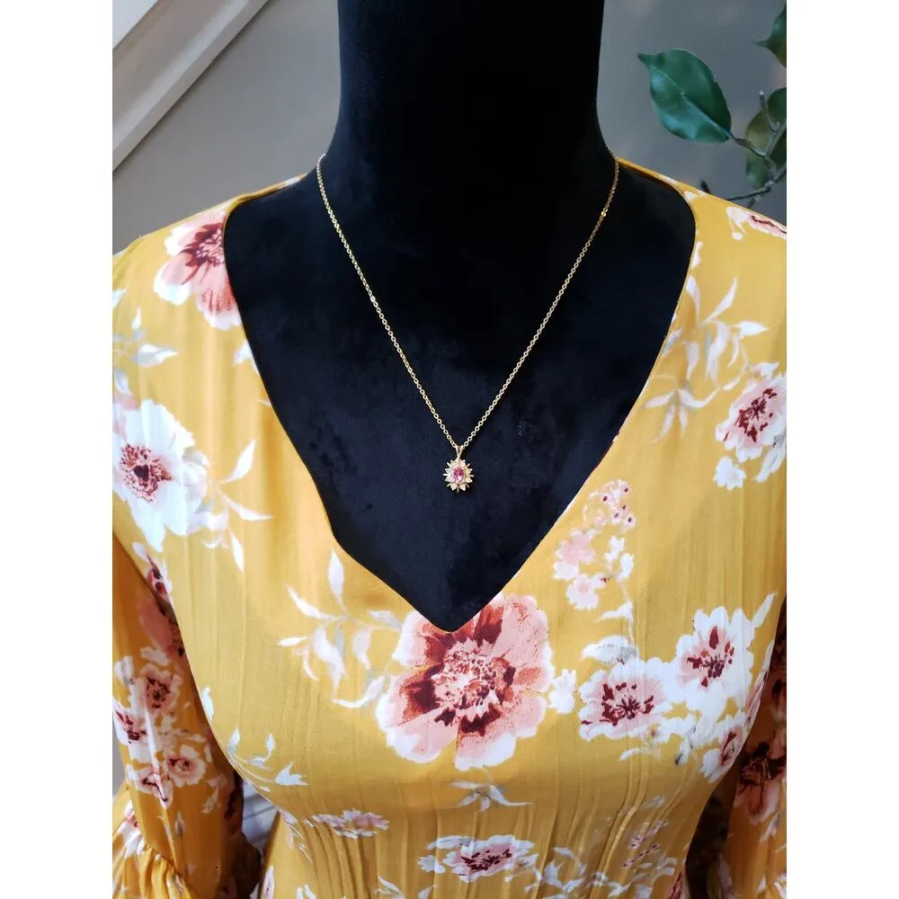 Women's Soho Jeans M Yellow Floral V - Image 3