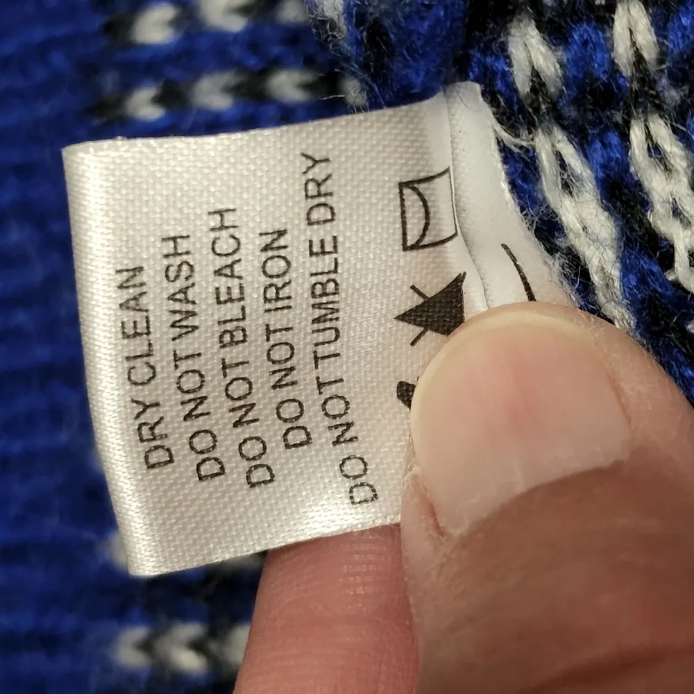 Sweet Rain blue plaid open front blanket cardigan size medium - Image 8