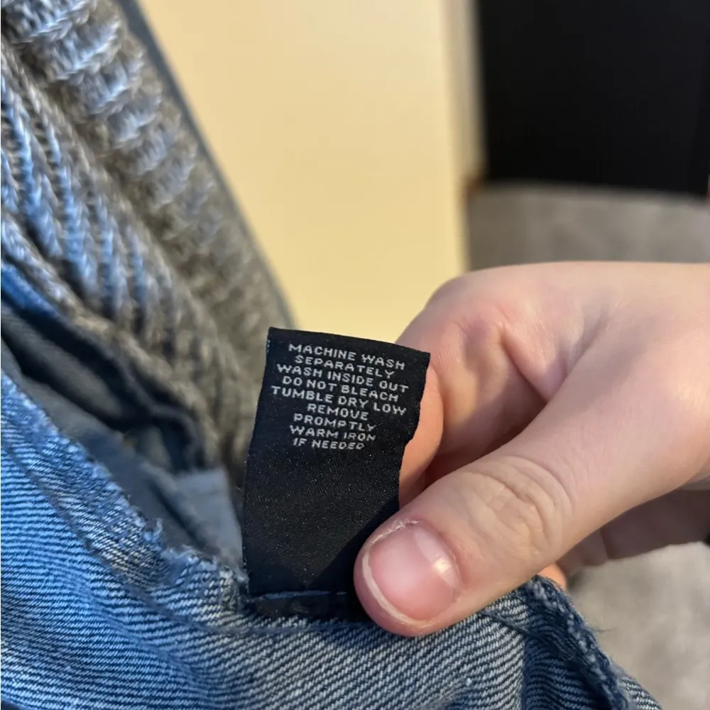 BKE Denim Jacket with Knit Collar - Image 7