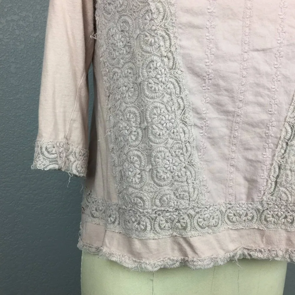 •One September• Lace Lilac Crop Top Pink Size undefined - Image 2