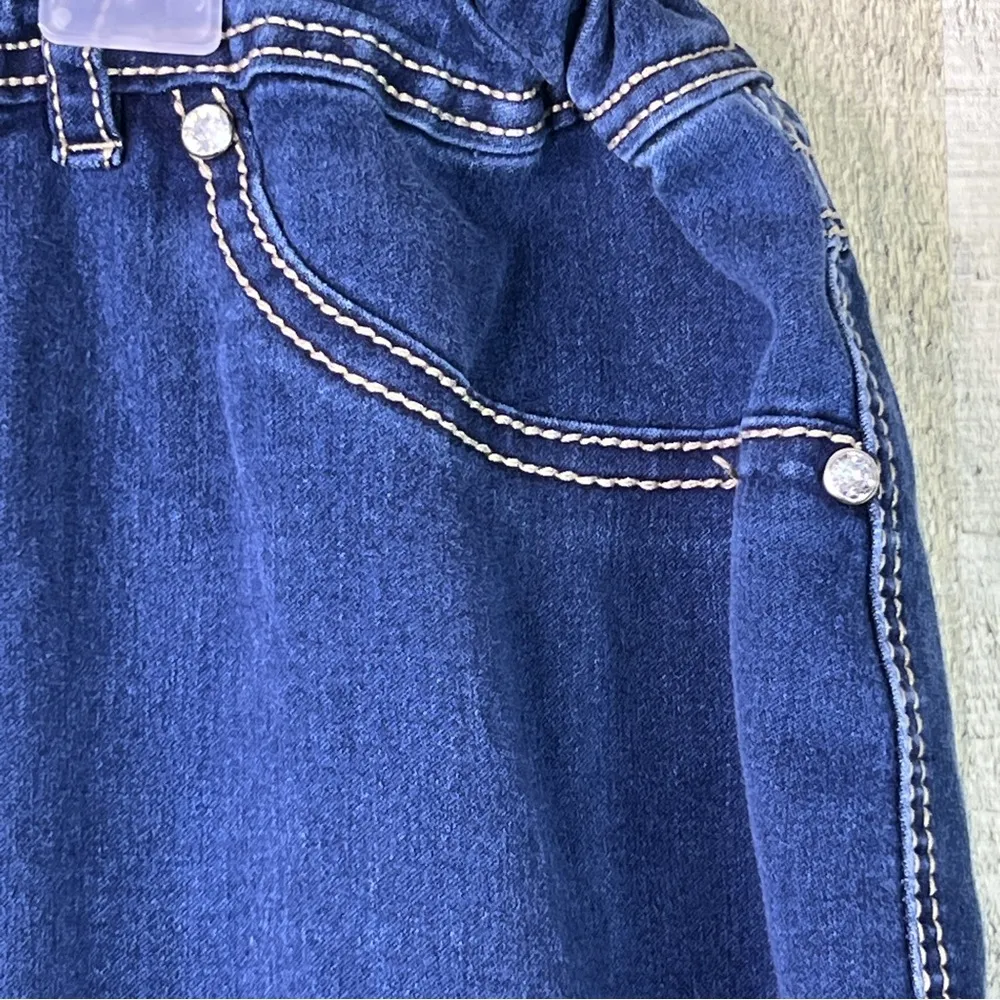 Cato Denim Size 22W Stretch Blue Denim Jeans w/Embellishments & Embroide… - Image 6