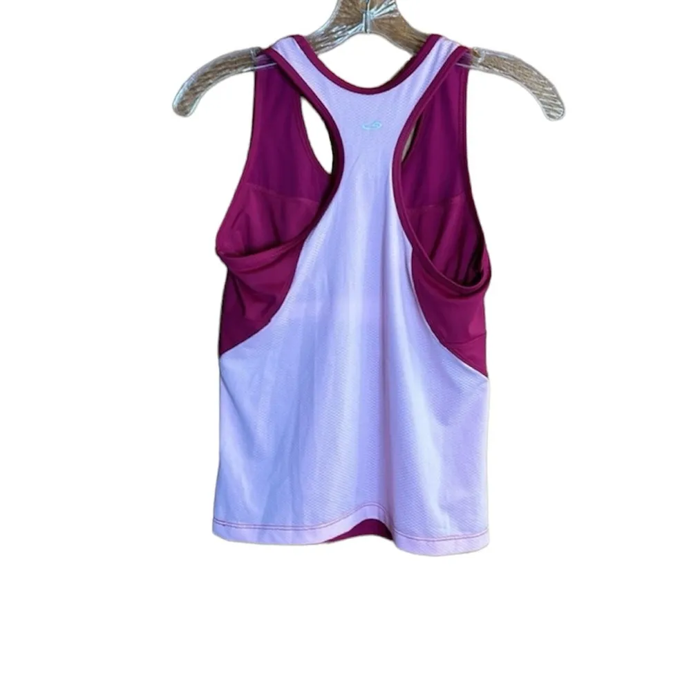 Champion running tank top Fushia & Pink with Built in Shelf Bra - Image 3