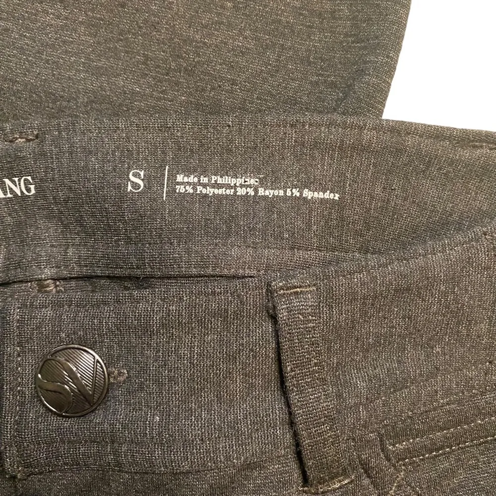 Simply Vera Vera Wang Skinny Mid Rise Stretch Gray Pants, Size Small - Image 4