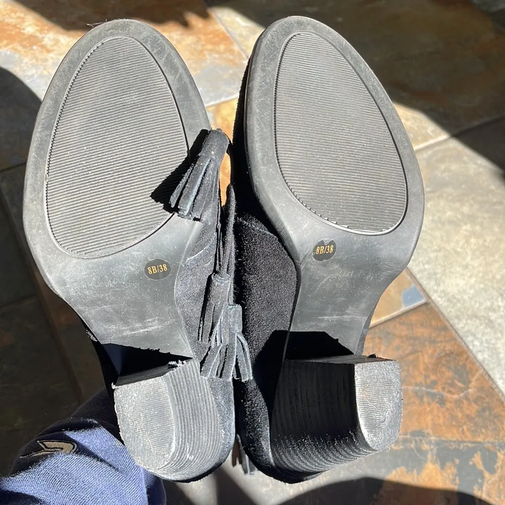 Sole Society Tallie Tassel Lace Up Booties - Image 5