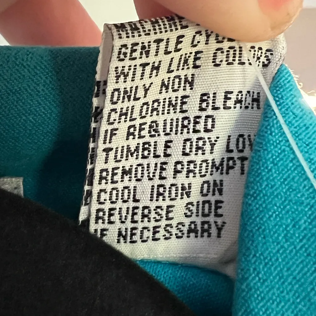 NWT vintage 1990’s Apparenza Women's Turquoise & Black Jacket women’s 24W Blue - Image 9