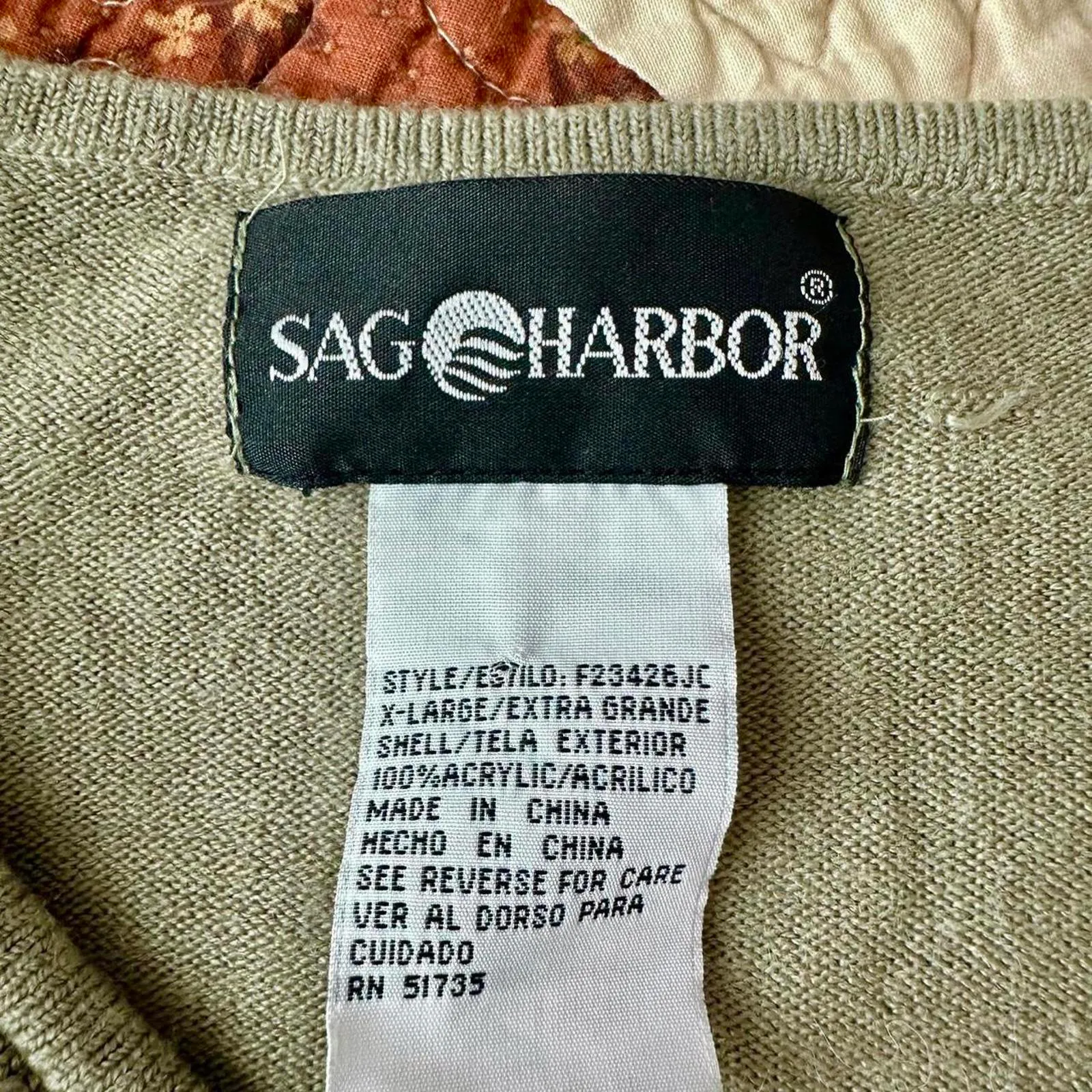 Vintage Y2K sea foam green ruffle v neck fairycore sweater - Image 5