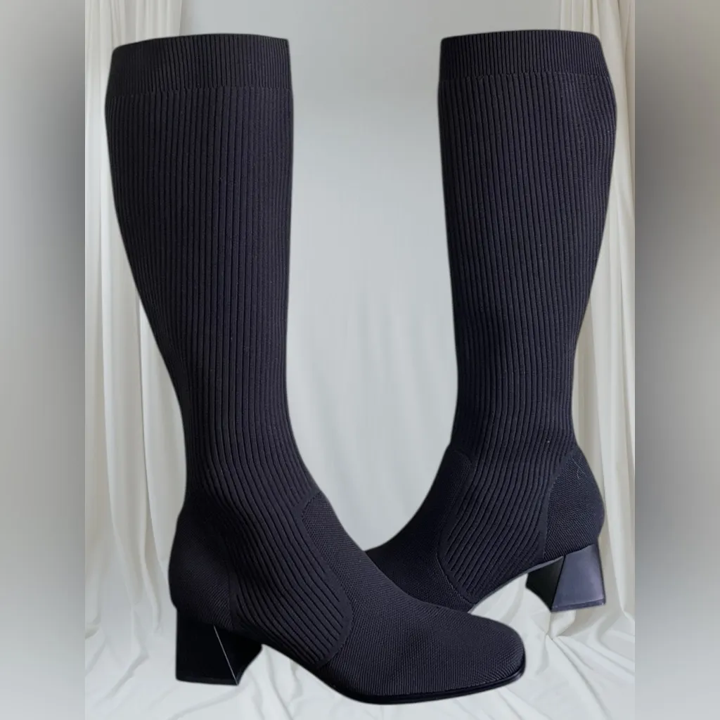 NWOT Dream Pairs Elegant Black Water Resistant Sock Boots Retail 59.99 - Image 13