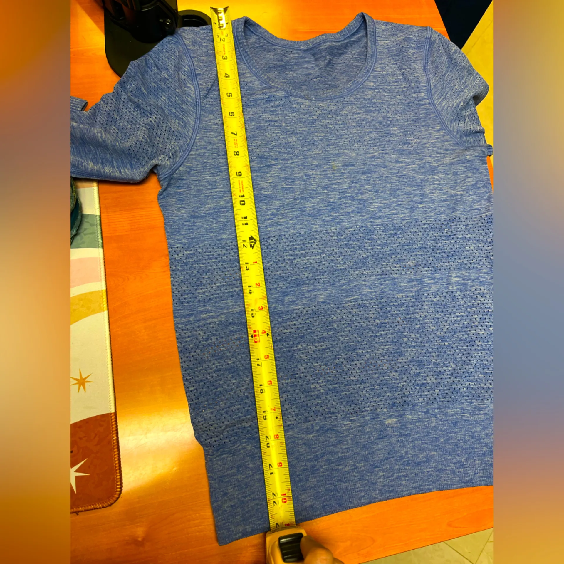 Lululemon Breeze By‎ Long Sleeve II in Heathered Sapphire Blue - Women's 4 - Image 7