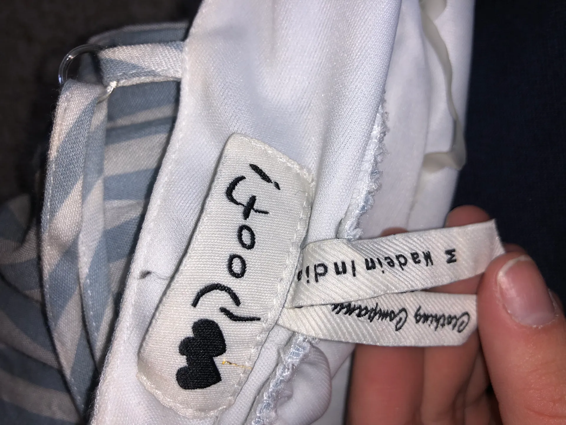 Blue / White Romper Size M - Image 3