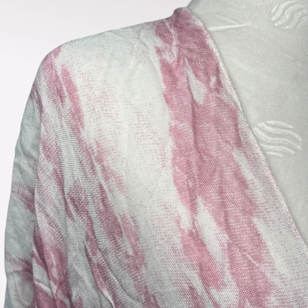 Open Front Kimono Wrap Coverup One Size - Image 7