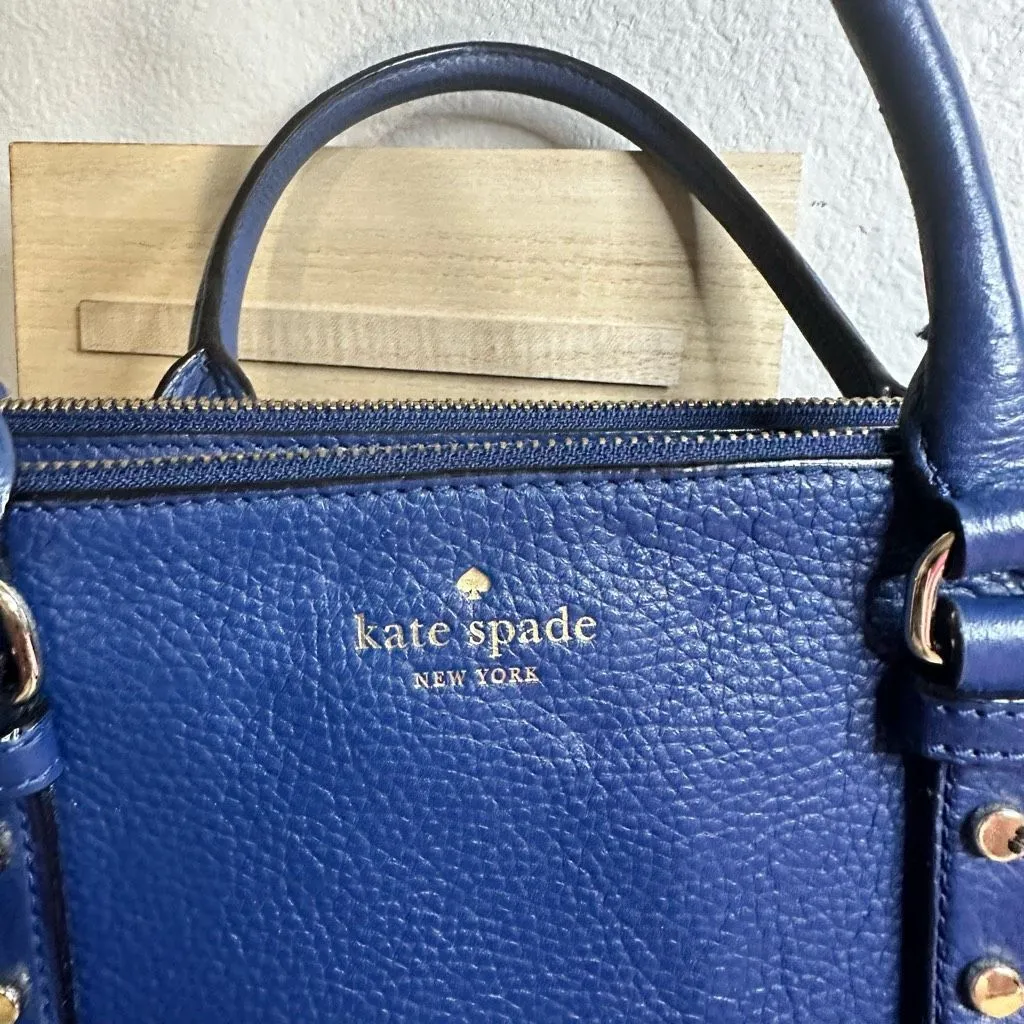 Kate Spade Women’s Blue Mulberry Street Pebbled Leather Bag - Image 2