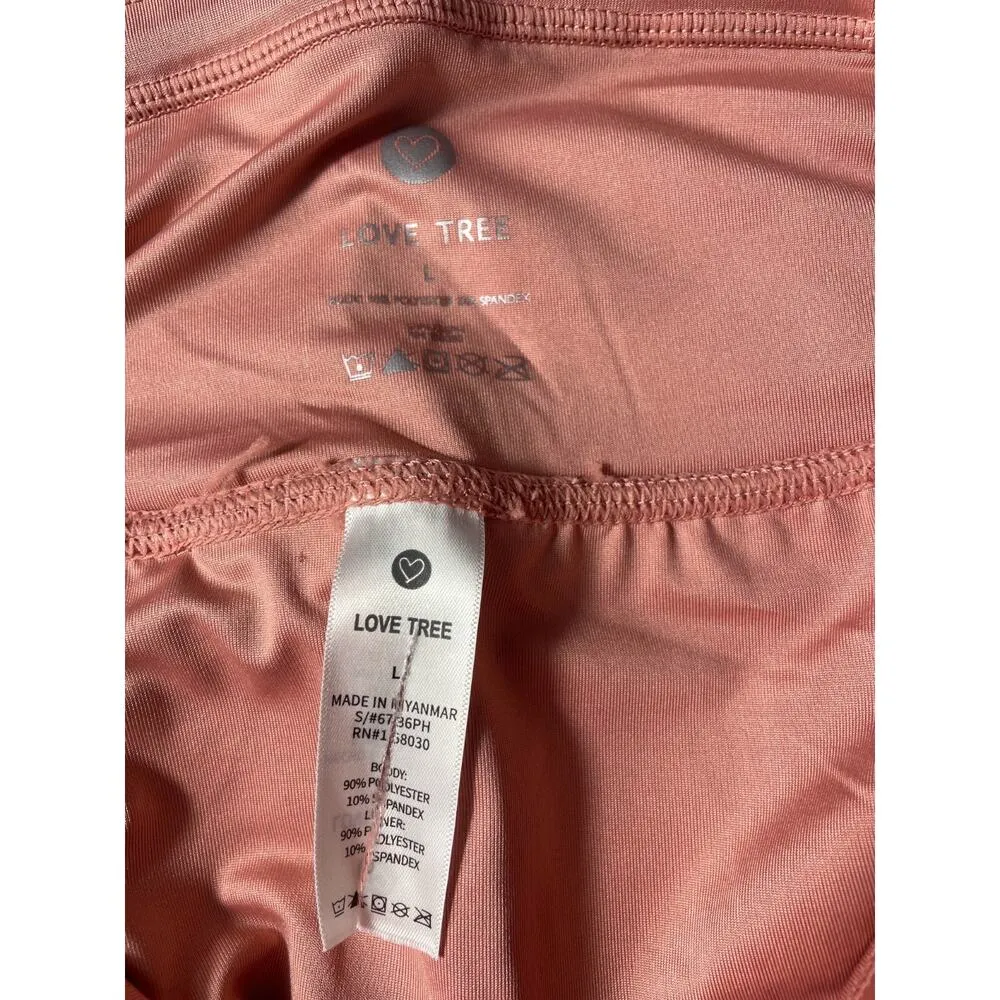 Love Tree Womens Juniors Athletic Gym Work Out Running Shorts Large - Image 3