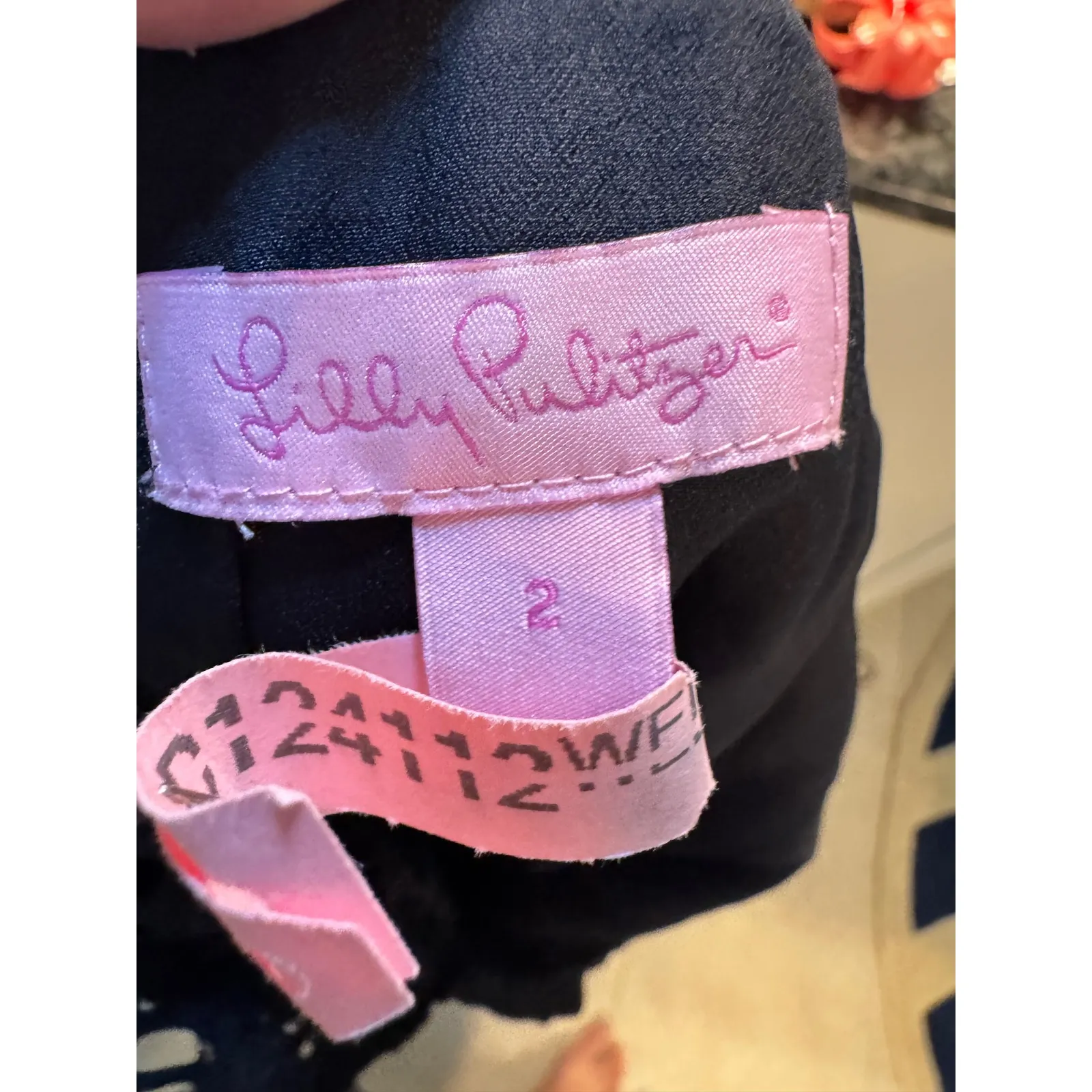 Lilly Pulitzer Kenna Dress‎ Scalloped Fan Lace Black Onyx Size 2 - Image 5