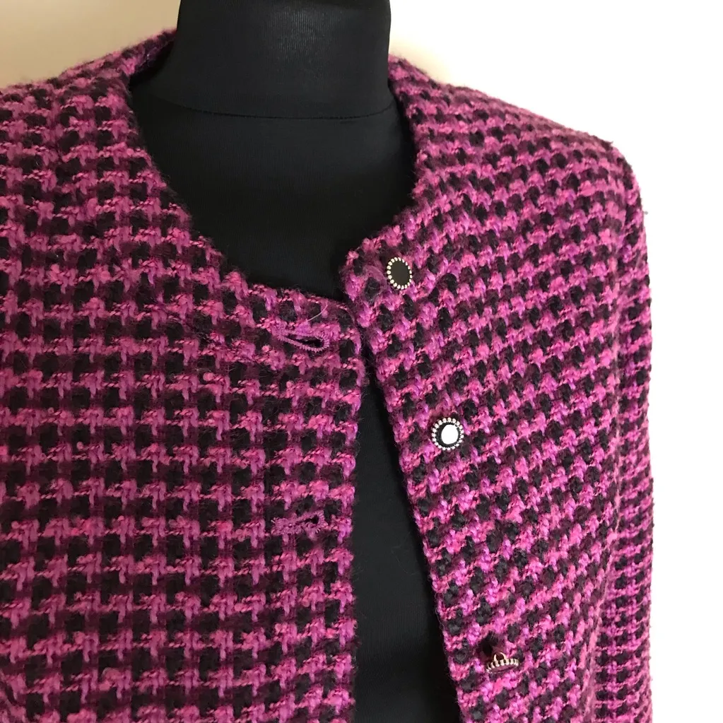 Zara Pink/Purple Cropped Blazer NWT - Image 3