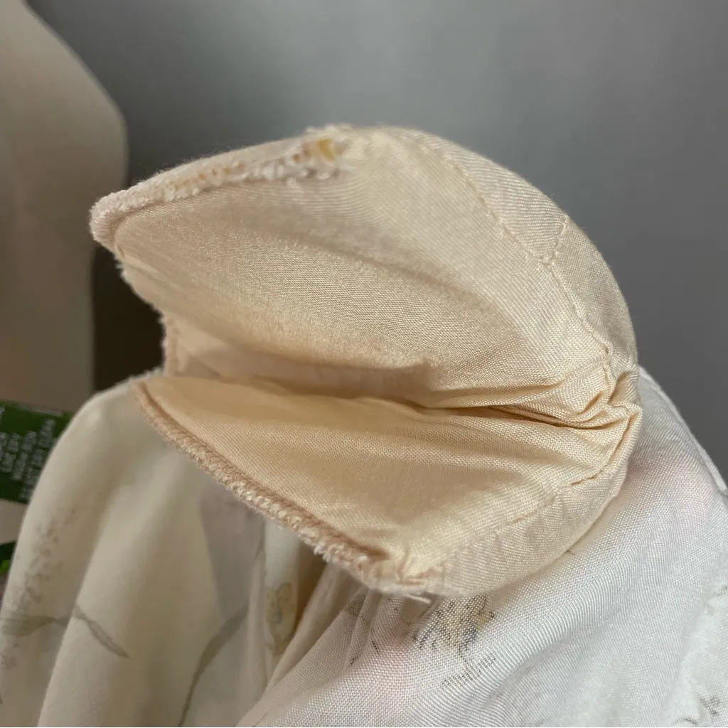 Vintage Blouse Floral Long Sleeve Women Cottagecore Round Collar Button-Up Retro - Image 9