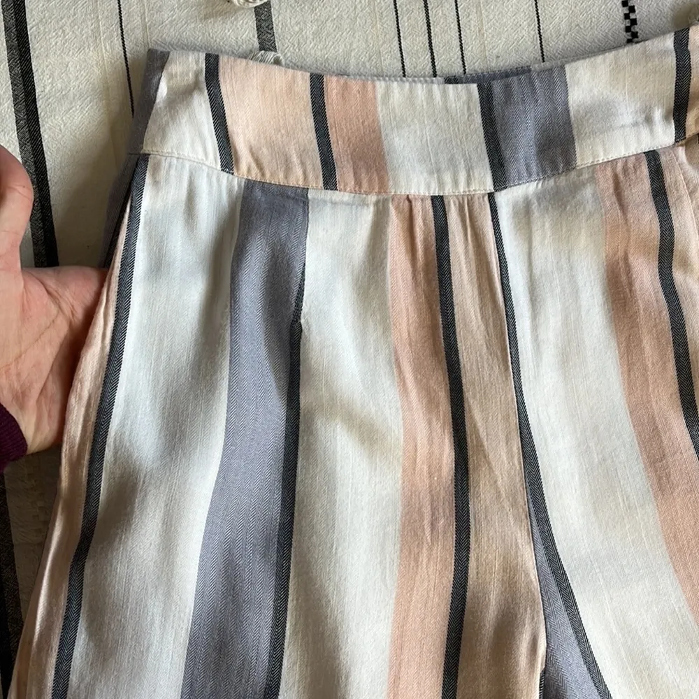 On the road • striped cropped wide leg pants - Image 7