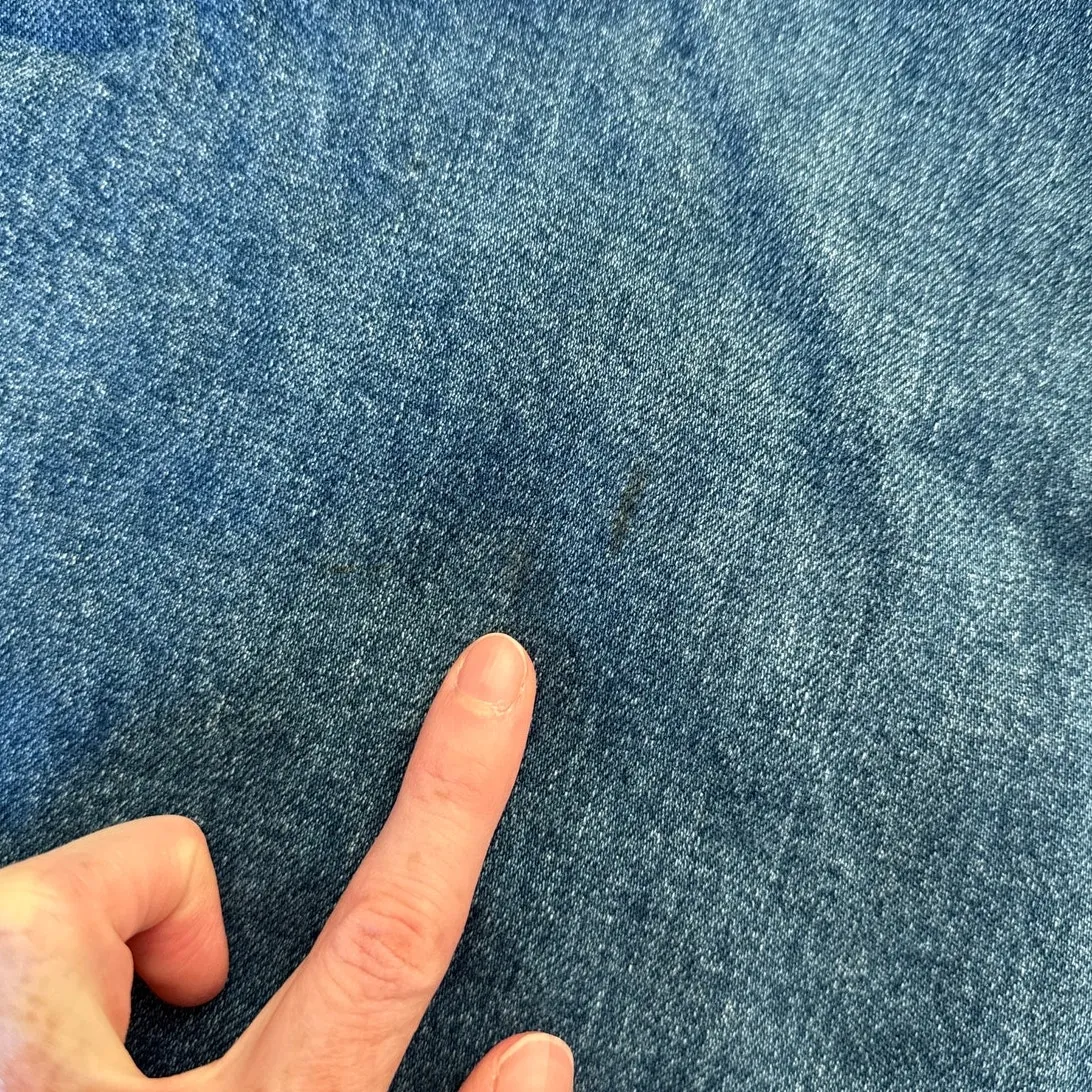 Mother x Clare V. Wide Leg jeans Pleated Belle Prep Heel Size 29 Playing in Blue - Image 8