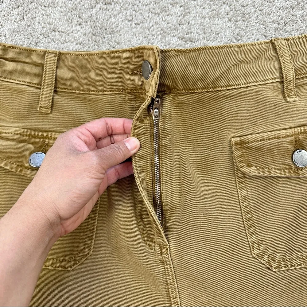 Boden Denim Women’s High Waist Flare Trousers Pants in Butterscotch Brown 8R Size 8 - Image 11