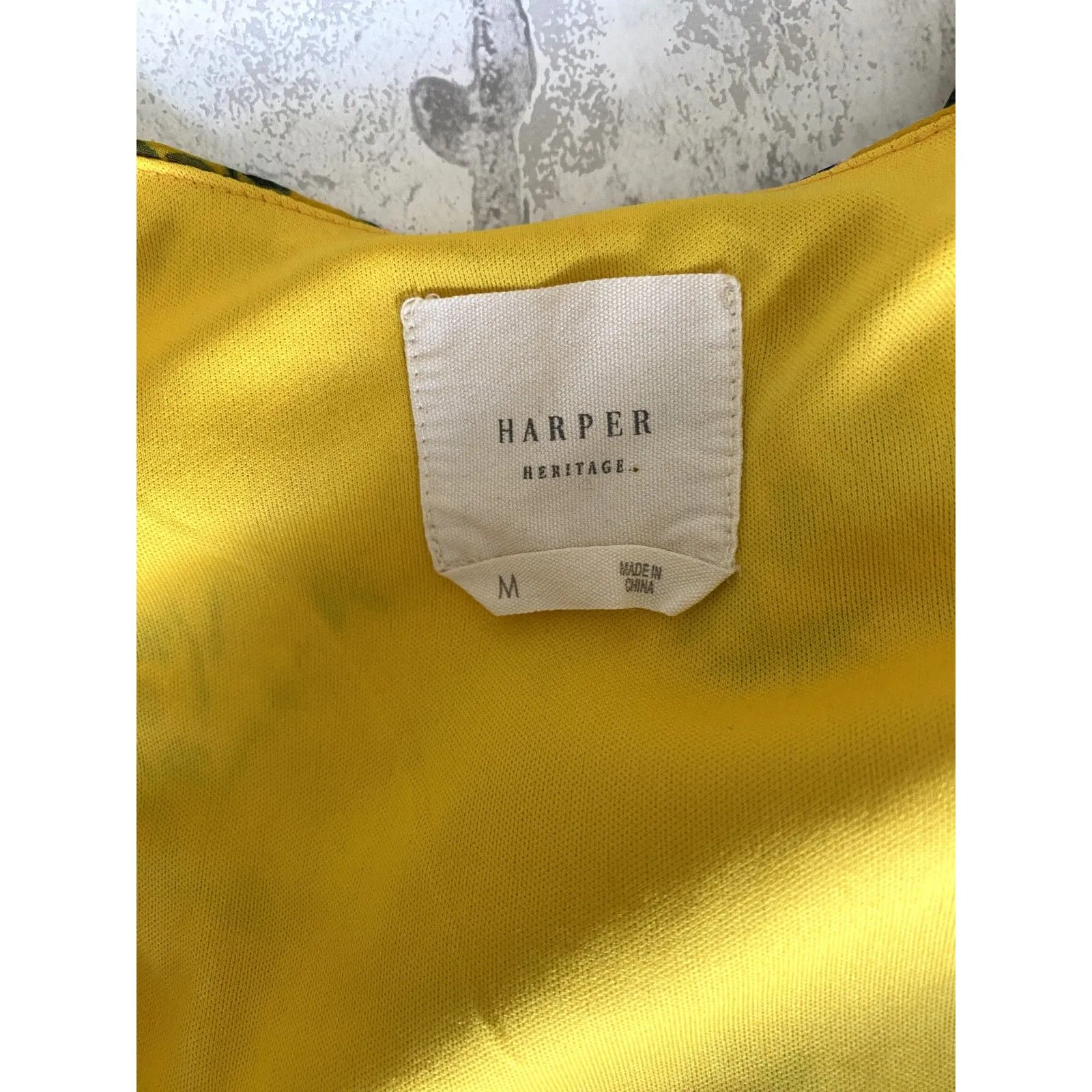 Harper Heritage Dora Yellow Floral Ruffle Mini Wrap Dress Playful Summer Chic M - Image 12