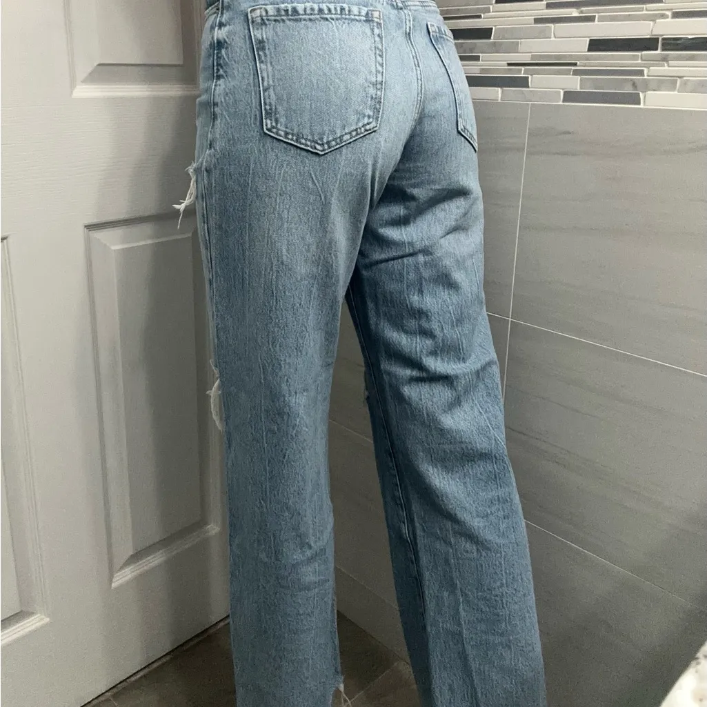 Garage Light Blue Distressed Jeans - Image 2