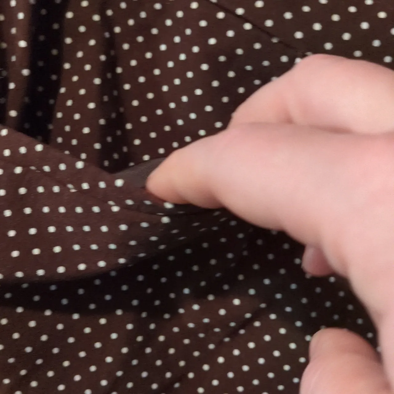 Chico's Perfect Stretch Brown Polka Dot Pull On Pants Size 1 - Image 3