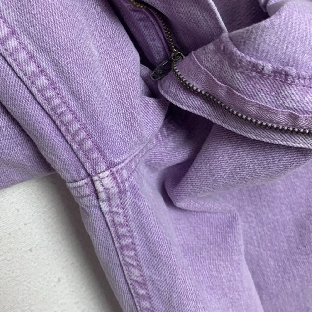 Pacsun womens size 30 baggy carpenter lilac jeans purple wide leg basic grunge - Image 11