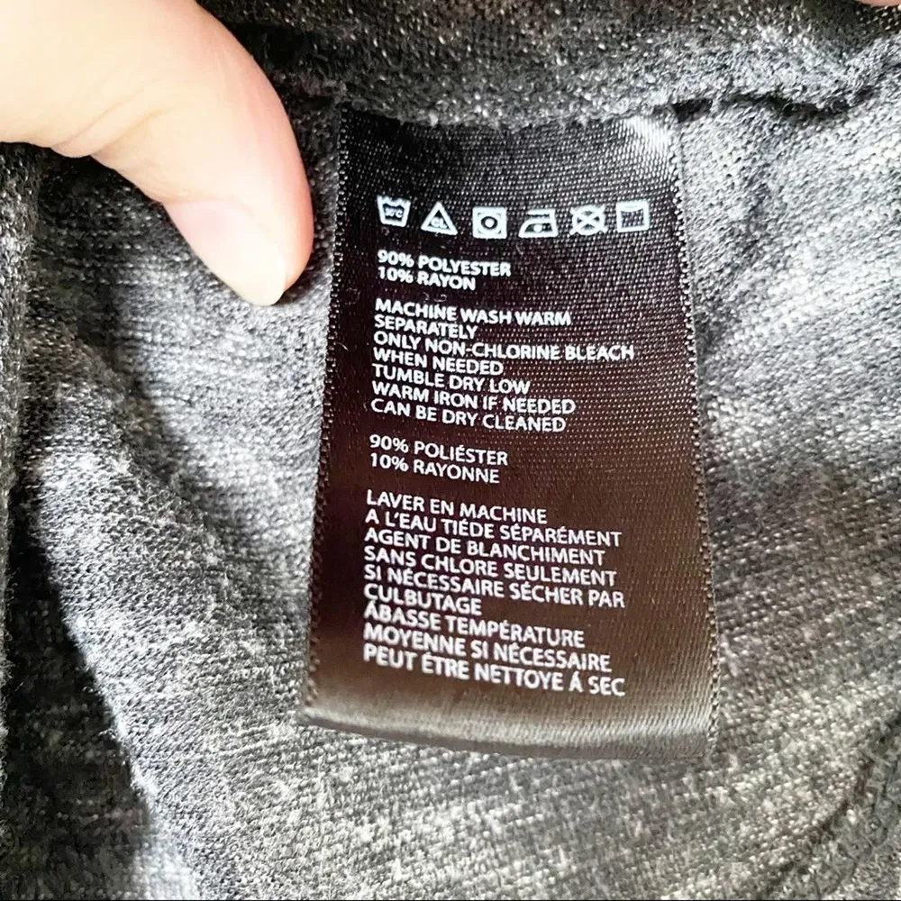 Kimchi Blue Dark Heather Grey Short Sleeve Swing Top Size Small - Image 5