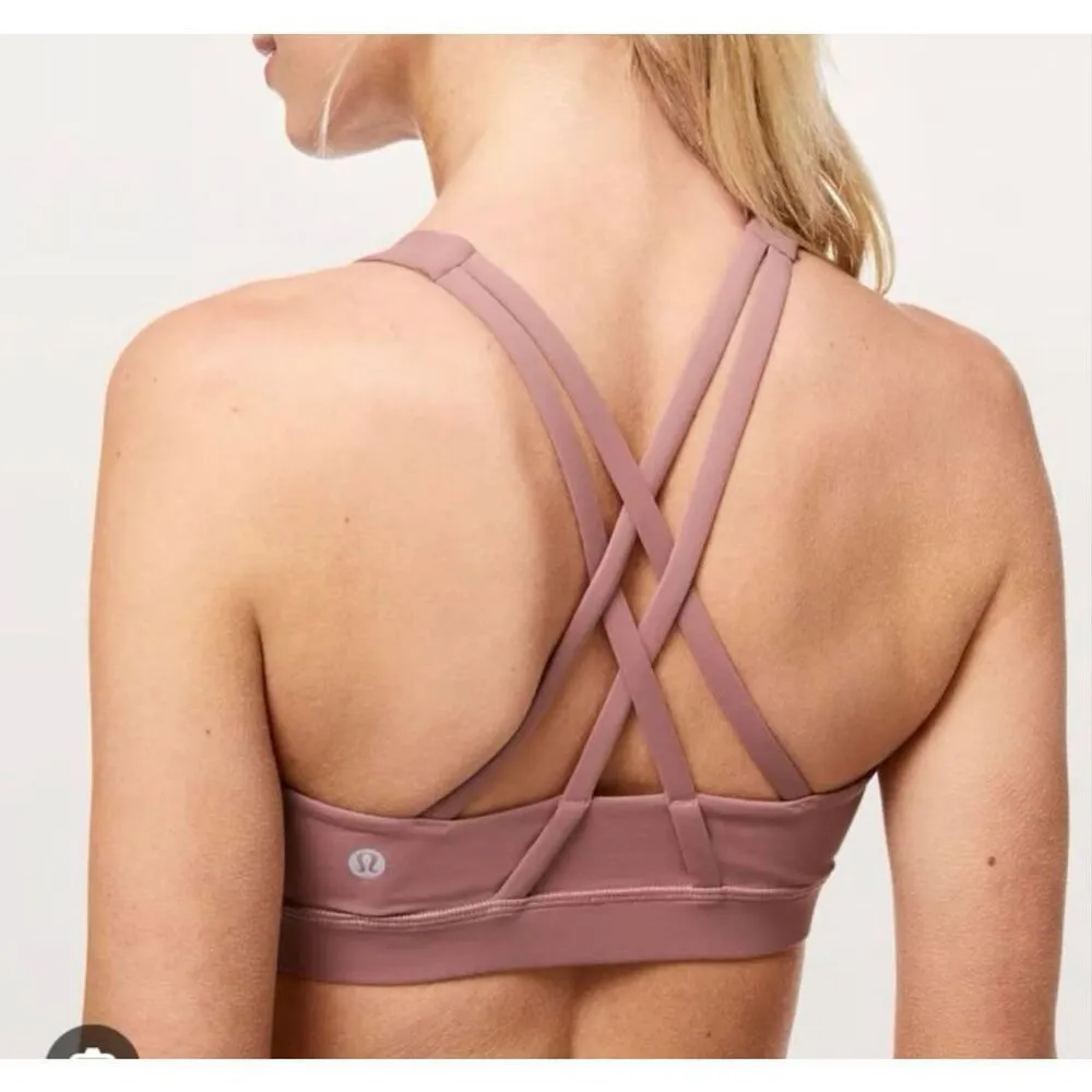 Lululemon energy high neck cross back bra copper coil 4 - Image 2