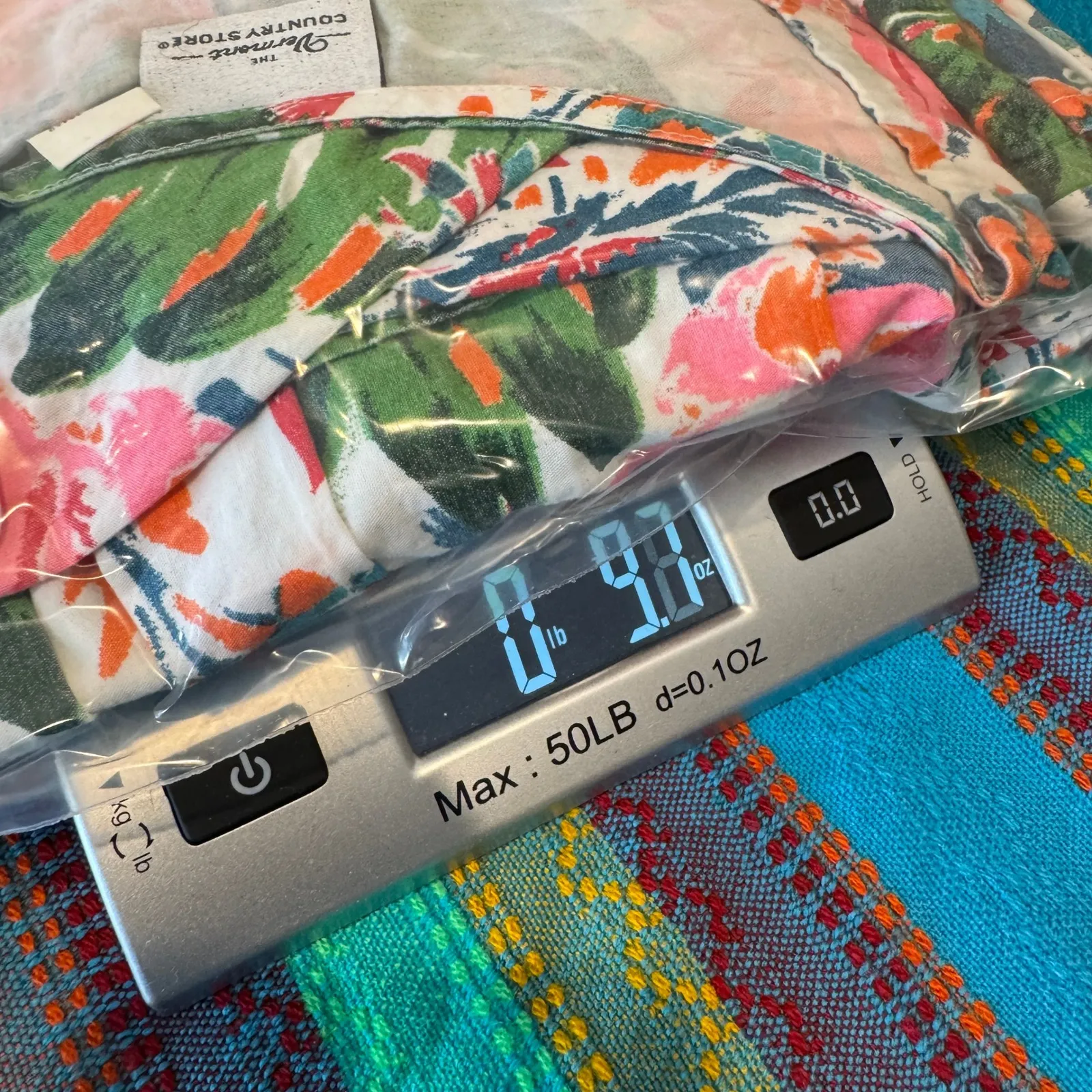 The Vermont Country Store Floral Kaftan Dress Womens Small 100% Cotton Pockets White - Image 13