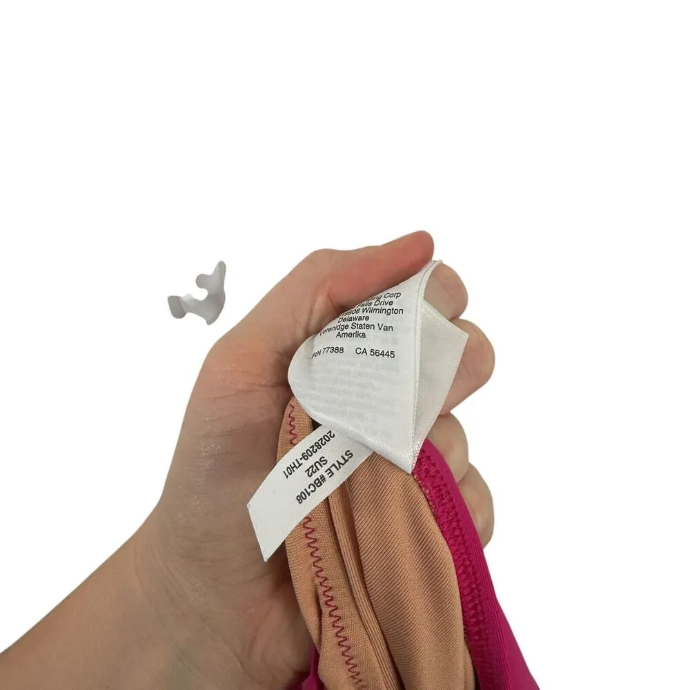 J Crew Ruched One Shoulder One Piece Swimsuit Pink Preppy Vacation Women Size 18 - Image 8