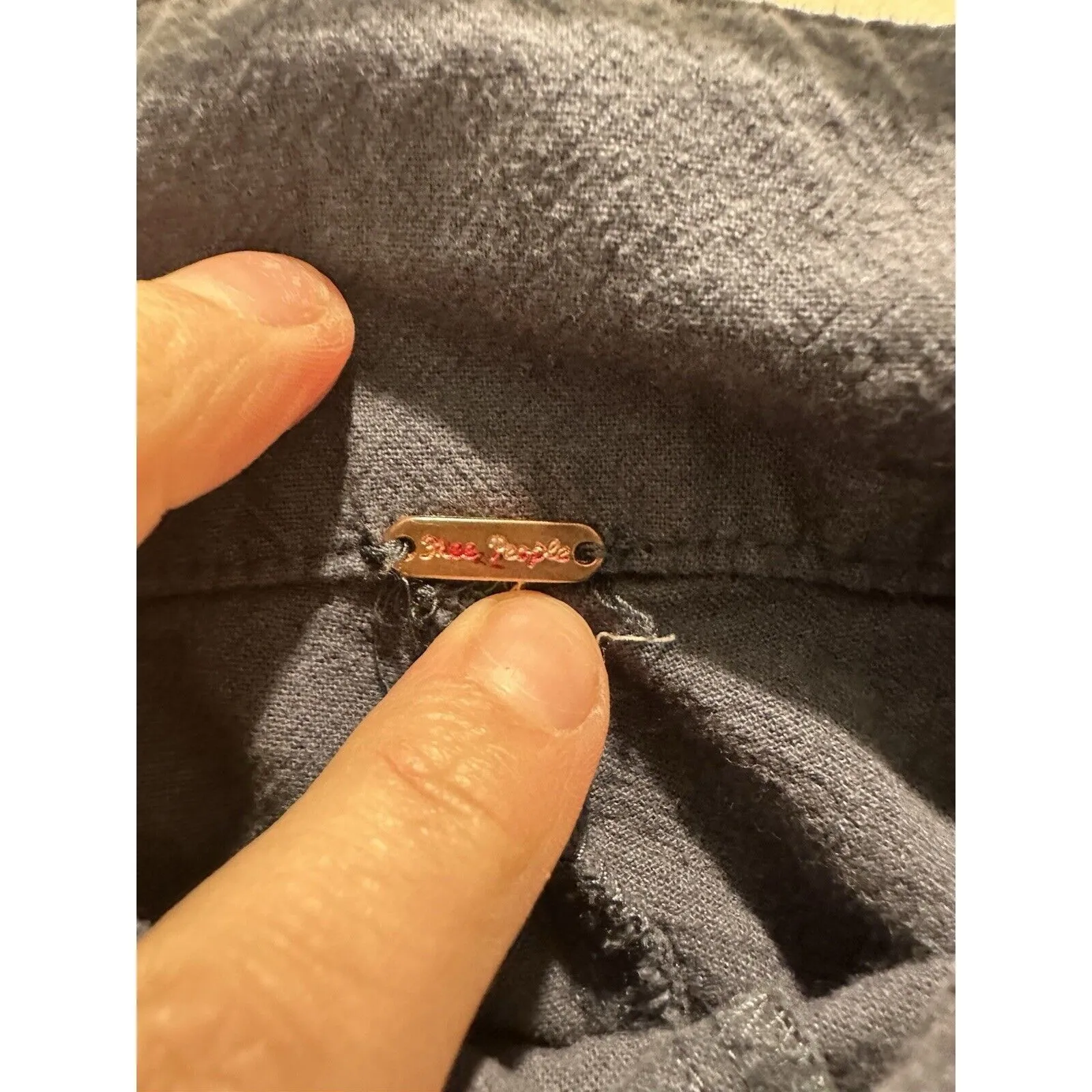 Free People Women’s  Blue Knit Size L Shorts - Image 3