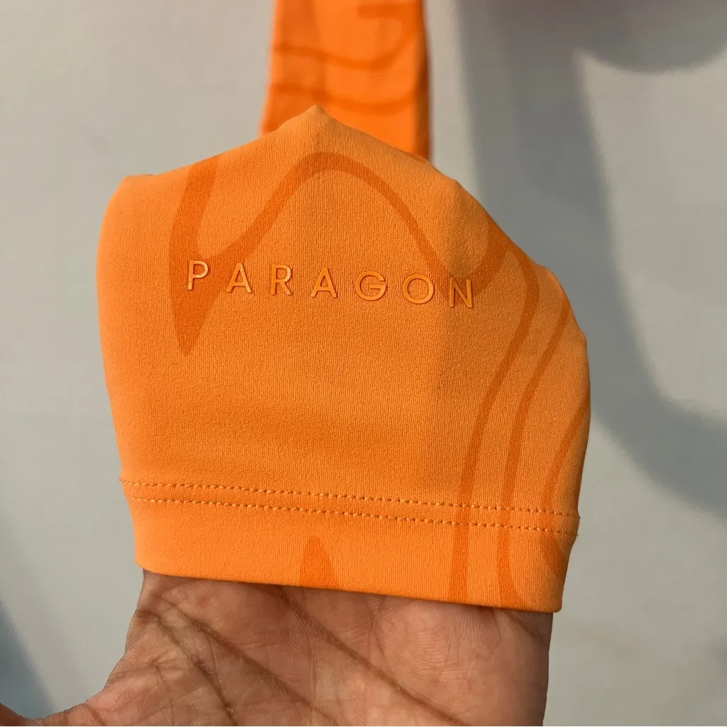 Paragon RecStretch DesB Infinite Long Sleeve Bra Orange Creamsicle‎ Crop Top M - Image 6