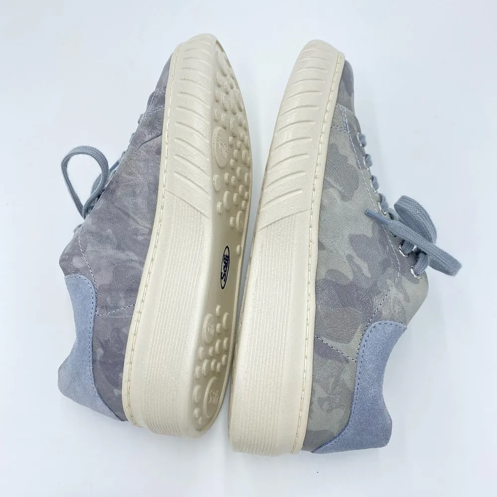 Sofft Women's Grey Camo Leather Lace Up Parkyn Platform Sneakers Size 8.5 - Image 3