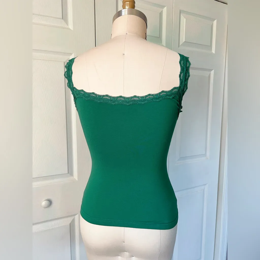 Kitten D’Amour Follies Singlet Camisole in Green Size L - Image 5
