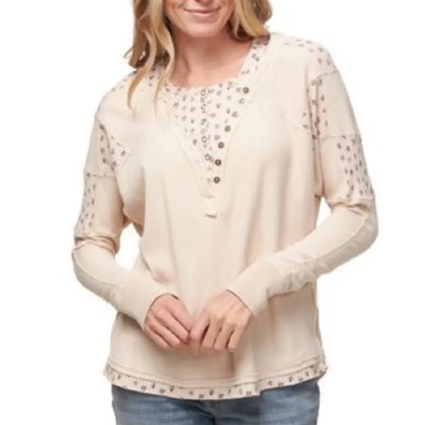 Free People Heart to Heart floral henley - Image 4