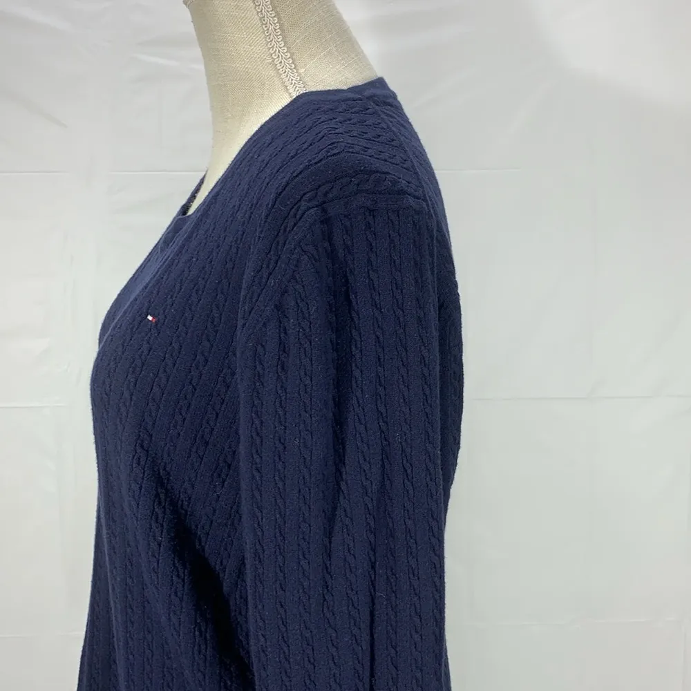 Tommy Hilfiger Navy Blue Knit Crew Neck Sweater Size XXL - Image 6