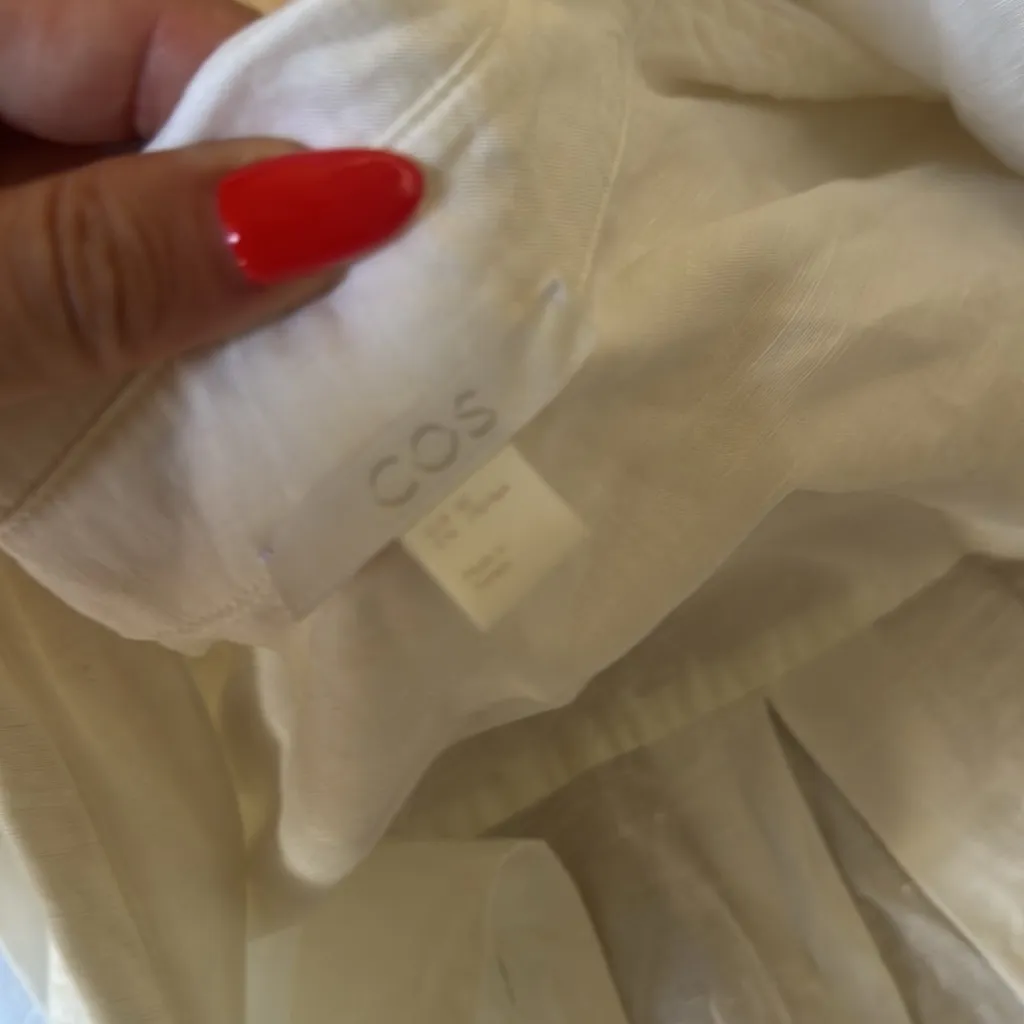 COS White Button-Up Blouse - Image 2